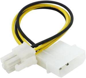 4Pin CPU Power supply to IDE Port Extension Cord Cable Desktop 4 pin ATX 12V P4 Power Male to Molex male Connector Cable