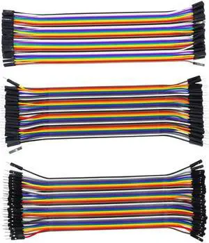 Dupont Line 20CM 40Pin Male to Male + Male to Female and Female to Female Jumper Wire Dupont Cable for Arduino DIY KIT(20CM male to male)
