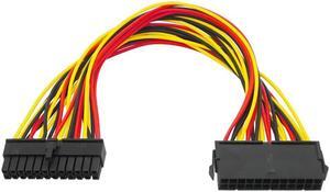Multifunction 24-pin Male to Female Power Extension Cable ATX Power Supply Extension Wire for Computer PC