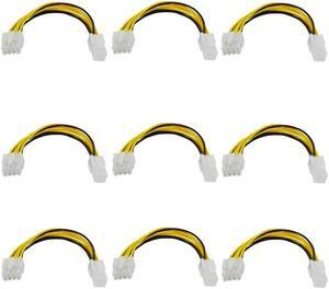 8 Pin Male to 4 Pin Female ATX Power supply Cable Computer CPU P4 to P8 Extension Conversion EPS Cable