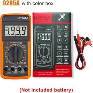 Large Screen Intelligent Digital Multimeter 9999 Count USB Charge Multimetro True RMS AC DC Voltage Capacitance Temp NCV Tester(9205)