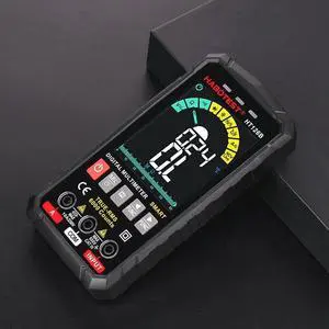 Smart Multimeter Digital Professional Capacitor Tester HT126B Auto Range 600V AC DC Voltage Ohm HZ Diode Live Continuity Meter