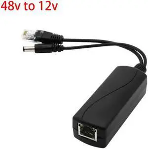 48V to 12V POE Splitter Connector Poe Power Adapter injector Switch for IP Camera Wifi Injector Cable Wall US/EU Plug power