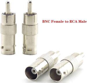 2/5/10Pcs BNC Female To RCA AV Male Connector RCA BNC Splitter Plug Adapter For CCTV Security Camera Surveillance Video