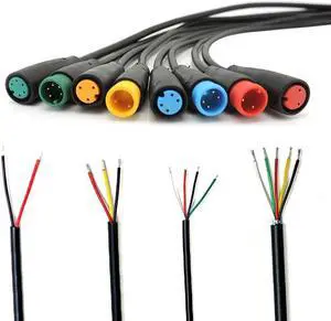 M8 2 3 4 5 6 Pin Electric Joint Plug Connector Wiring Line Scooter Brake Cable Signal Connecting Sensor 20CM L1