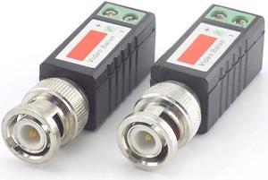 1pair Bnc Male Coax Cat5 CCTV Twisted Bnc Passive Video Balun Transceiver Camera Utp Cable Coaxial Adapter for Cctv Camera L19