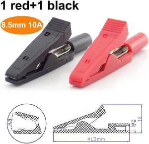 Banana plug 2mm Connector Cable Crocodile Insulated Alligator Clip Test Probes Adapter Multimeter Alligator Pen Female Test