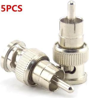 5pcs RCA Male to BNC Connector Male Adapter for CCTV Surveillance ip Camera video balun poe splitter Security System