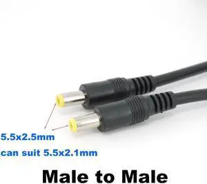 5.5MM X2.5mm DC male to male Extension power supply Cable Plug Cord 0.5m 1.5M 3meter wire connector Adapter for strip camera L1(0.5M) 5.5MM X2.5mm DC male to male Extension power supply Cable Plug Cord 0.5m 1.5M 3meter wire connector Adapter for strip camera L1(0.5M)