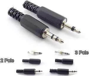 5/10pcs 3.5mm 2/3 Pole mono Audio Connectors Jack Plug Headphone Male Adapter 3.5mm jack plug Male Jack Plug Wire Terminals L19(5pcs 2 Pole) 5/10pcs 3.5mm 2/3 Pole mono Audio Connectors Jack Plug Headphone Male Adapter 3.5mm jack plug Male Jack Plug Wire Terminals L19(5pcs 2 Pole)