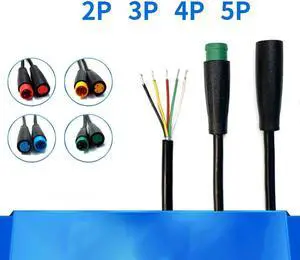 1pair Female Male Plug 2 3 4 5 6 Pin Electric Joint Plug Waterproof for Ebike Display M8 Cable Optional Connector L1(2pin)