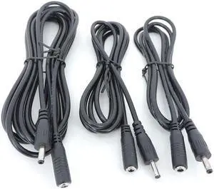 5pcs 1/3/5/10 Meter DC Male Female 3.5mm x 1.35mm Power Connector charging Cable Extension Cord Adapter for CCTV Camera L1(1M 5pcs)