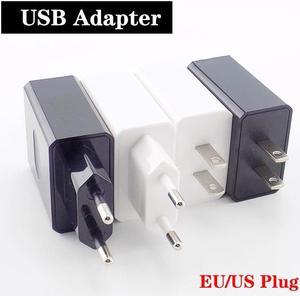 USB Phone Charger 5V 3A USB Adapter Mini Travel Power Supply Desktop Charger Charging for Power Bank EU/US Plug Portable  Plug standard: US
Color: White
