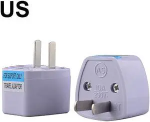 250V 10A 800W Universal EU GER US Plug Adapter European Germany Chinese Power Socket Conversion Converter Travel White Plug (5pcs)(US)