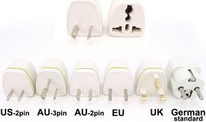 Universal european AU EU US UK To EU UK US AU Power plug adapter for USA Brazil Travel plug converter Korea AC 250V 10A L1