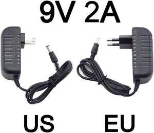 9V 2A 2000ma AC 110V 220V to DC 9V 2A Adapter Power Supply Converter charger switchLed Transformer Charging Universal (US plug)