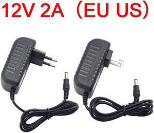 12V 2A 2000ma AC to DC Power Adapter Supply Converter charger switchLed Transformer Charging for CCTV Camera LED strip light (US plug)