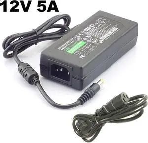 DC 12V 5A Switch Power Supply Adapter Transformer 110V -240V for Surveillance Camera CCTV DVR LED Strip RGB 5050