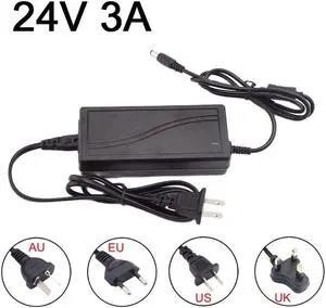 24V 3A 3000ma Power Supply AC DC Adapter Converter charger 100-240V Switching Power Supplies  for CCTV Camera LED strip light (US plug) 24V 3A 3000ma Power Supply AC DC Adapter Converter charger 100-240V Switching Power Supplies  for CCTV Camera LED strip light (US plug)