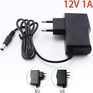 12V 1A 1000mA 100-240V AC to DC Power Adapter Supply Charger Charging adapter for CCTV Camera LED Strip Light US/EU/AU Plug L19 Plug type: EU Plug