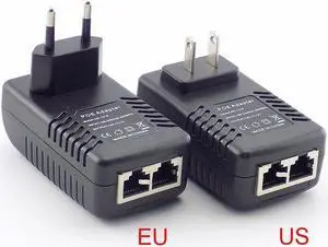 12V 1A POE Injector Wall Plug POE Switch Power Supply Adapter Wireless Ethernet Adapter For IP Camera CCTV US/EU Plug L1 (EU plug)