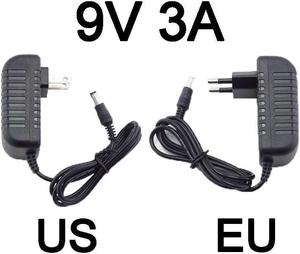 9V 3A 3000ma AC 110V 220V to DC 9V 3A Adapter Power Supply Converter charger switchLed Transformer Charging  9volt Universal (US plug)