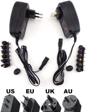 3V 4.5V 5/6/7.5V 9V 12V 2A 2.5A  AC/DC Adapter Adjustable Power Supply Universal usb power Charger for pc notebook cctv camera L Plug type: UK Plug
