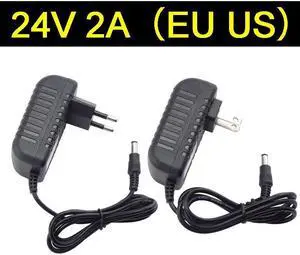 24V 2A 2000ma Power Supply AC DC Adapter Converter charger 100-240VLed Transformer Charging  24volt for LED Light CCTV camera (US plug) 24V 2A 2000ma Power Supply AC DC Adapter Converter charger 100-240VLed Transformer Charging  24volt for LED Light CCTV camera (US plug)