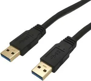 Gold USB 3.0 Male to Male A type extension M/M 0.6m 2FT USB cable AM TO AM for radiator car speaker hard disk Cable length: 0.3m