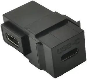 USB C USB 3.1 Type-C Connector Insert Female to Female for Wall Plate Outlet Panel Right Angle Adapter (Black)
(Right angle) USB C USB 3.1 Type-C Connector Insert Female to Female for Wall Plate Outlet Panel Right Angle Adapter (Black)
(Right angle)