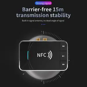 NFC-Bluetooth-compatible Receiving and Transmitting Combo A2Dp Aux 3.5 Jack USB Smart Playback Stereo Audio Wireless Adapter L1
