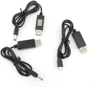 USB A male 5V to 4.2V DC 5.5x2.1mm 3.5x1.35mm mirco USB Charge Line 1A Converter Power Charging Cable L1(USB to 5.5x2.1mm)