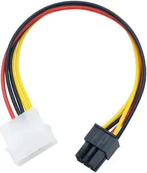 1pcs IDE 4pin Male to 6pin Female Graphics Card Power Supply cable  Extension Conversion PCIe PCI-e Adapter