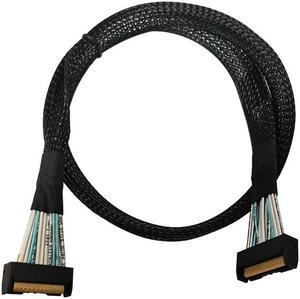 32G Transfer PCIE5.0 Slim SAS MCIO 74P TO MCIO 74P Server High Speed Turn Wiring 0.7M