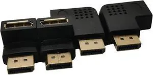 1PC UP down Displayport adapter right angle DP adapter 8k/60Hz 4K/144Hz pass durch 90 grad Winkel Displayport 1,4 konverter(Straight)