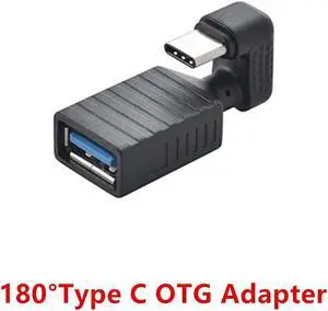 Type C OTG Adapter 180 Degree Up Down Angle USB 3.0 Interface Converter Adapter for Smart Phones Tables Connector(USB 3.0)