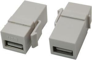 USB 2.0 A Female to A Female Extension Keystone Jack Coupler Connector Adapter USB 3.0 F/F Converter(USB 3.0)
