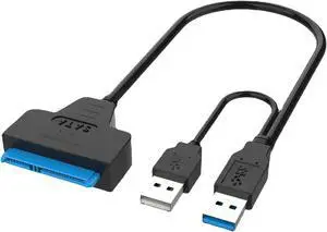 USB SATA 3 Cable Sata To USB 3.0 Adapter UP To 6 Gbps Support 2.5Inch External SSD HDD Hard Drive 22 Pin Sata III A25 2.0(USB 3.0)