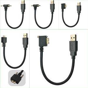 USB 3.0 A Male to Right Angle USB 3.0 Micro-B Male  Adapter Cable for Toshiba External Hard Drive Disk Power Charge Data Cable (Right Angle)
(0.3m)