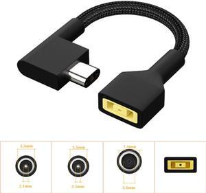 230W Game Notebook Converter Cable Dc 5.5*2.5 7.4*5.0 5.5*2.1 mm Female to 3pin Laptop Adapter for Razer Blade Pro 15 17(5.5 2.1mm Female)