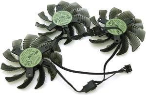 T128010SM DC12V 0.20AMP 75mm 4Pin VGA Fan For Gigabyte GTX1080Ti N1080WF3OC-8GD GTX1080 Graphics Card Cooling Fan(3PCS)