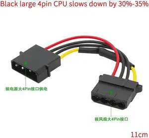 Computer chassis fan 4 pin speed line graphics card fan 2.5P speed 4PIN mute 4D3pin radiator