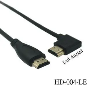 Dual HDM1-compatible Male to Female Converter Up Down Right Left Angled Adapter HDTV Cable for DVD PS3 PC(150cm)(HD-004-LE)