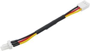 Fan Resistor Cable 3 Pin Male to Female Connector Reduce PC Fan Speed Noise Extension Resistor Cable Wire(3 PIN)