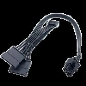 For Seasonic X series XM2 KM3 Modular Peripheral 4 Pin SATA PCIe 8 6 pins CPU 8/4 pins Main Power ATX 24 Pin Power Supply cable(6Pin to 3 SATA)