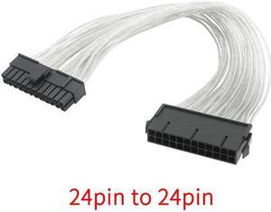 Sleeve Extension Power Supply Cable 24 pin Cable with Combs 18 AWG