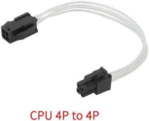 Sleeve Extension Power Supply Cable CPU 4P TO 4P Cable with Combs 18 AWG