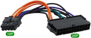 24Pin to 10P/12P14Pin PSU Main Power Supply ATX Adapter Cable for L-enovo Q77 B75 A75(24p to 10p)