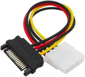 PC Power Supply Cable,SATA Power Connector to Molex 4 pin Adpater,IDE 4pin Hard Disk Power Cable for PATA HDD 3.5 CD ROM Drives(To 4pin-30CM)