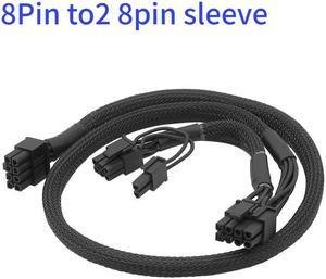 For  G-450 G-550 G-650 G-750 PCIe 6 pins to Peripheral 4 Pin SATA PCI-E 8 Pin to 2 port 6+2 Pin 8Pin Power Supply cable(8Pin to2 8pin sleeve)